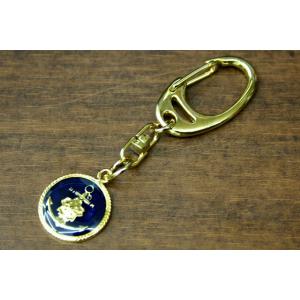 キーホルダー(桜イカリ[紺丸])【海上自衛隊グッズ・自衛隊グッズ】【ネコポス可】キーリング キーチェ...