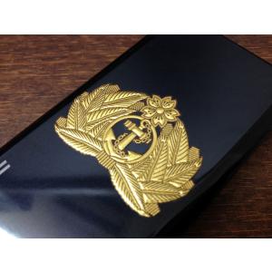金蒔絵シール ( 海軍士官軍帽前章 ) 大日本帝國海軍グッズ 海軍グッズ うつし金蒔絵