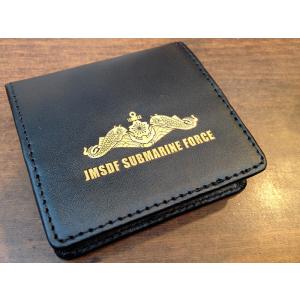 レザーコインケース(ドルフィンマーク) 海上自衛隊グッズ 自衛隊グッズ 革 小銭入れ 財布 コインホ...