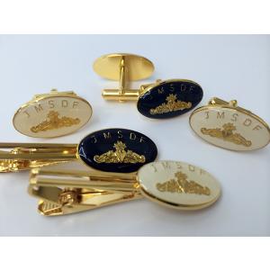 自衛隊グッズ【 カフスセット(水上艦艇き章)【海上自衛隊グッズ 】タイピンセット ネクタイ メンズ ...