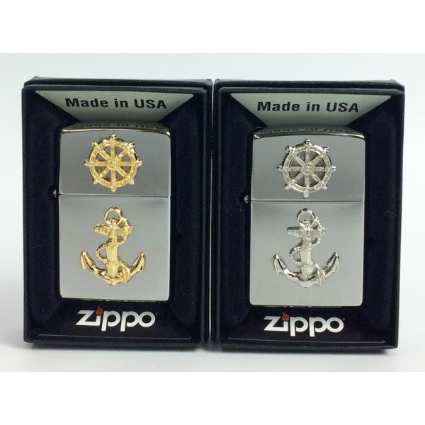 ZIPPO(イカリ＆舵輪)【海上自衛隊グッズ・自衛隊グッズ】ジッポライター　プレゼント　ギフト