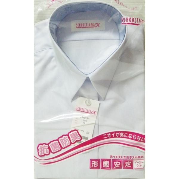 学生シャツ 半袖 女子 Ｂ体 大きい 学生服シャツ 夏 スクールタイガー スクールワイシャツ ブラウ...