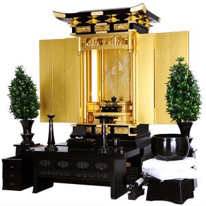 創価学会 仏壇 コンパクト 鳳雛 黒檀 リビン...の詳細画像1