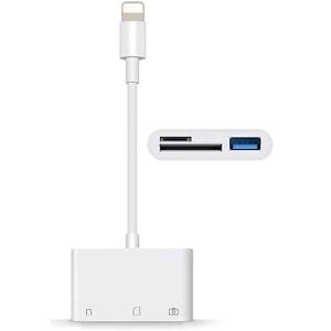 【正規認証品、18か月の品質保証】iPhone sdカードリーダー 3 in 1 Lightning - usb 変換アダプタ TFカードカメラリー