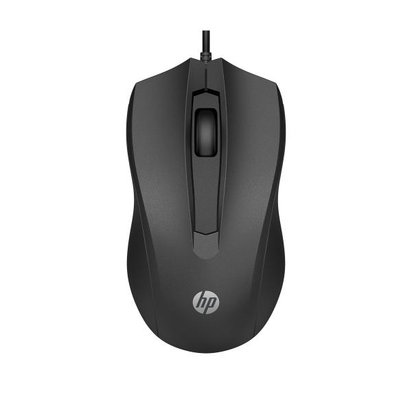 ヒューレット・パッカード(HP) HP 100G 有線 マウス 光学式 1600dpi USB 黒 ...