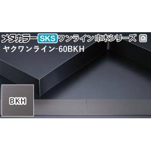 メタカラー建材 [T] ワンライン巾木シリーズ ヤクワンライン-60BKH ヤク物タイプ BKH 積...