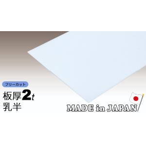 ポリカーボネート板 2mm 乳半 フリーカット 切り売り 3,800円/1平米 両面耐候 カーポート...
