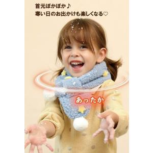 キッズマフラー 星柄 マフラー キッズ ストー...の詳細画像2