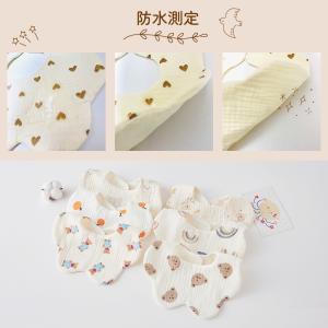 スタイ 防水 爆買 4枚セット ガーゼ 綿 男...の詳細画像5