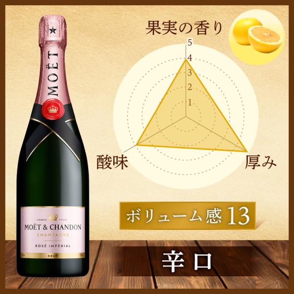 【箱なし】フランス シャンパーニュ モエ・エ・シャンドン ロゼ 750ml | MHD正規輸入品