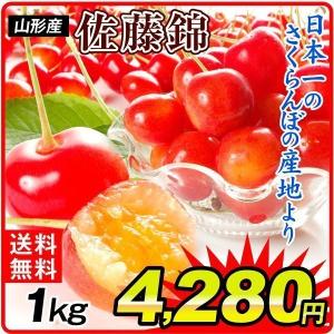 食品 山形産 ご家庭用 佐藤錦 1kg 1組 さとうにしき さくらんぼ 国華園