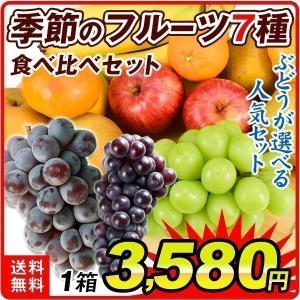 選べるぶどうの7種フルーツセット 7種1組 ご家庭用 送料無料 食品