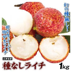 ライチ 1kg 種なし 生ライチ 広東省産 茘枝...の商品画像