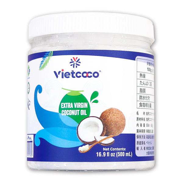 ベトナム産 ココナツオイル 1個 (500ml) ココナッツ オイル 加工品 食品