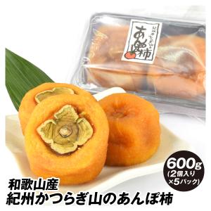 干し柿 あんぽ柿 和歌山産 600g (60g2個入り×5パック) あんぽ 干柿 柿 お菓子 茶菓子 おやつ 送料無料 常温便 食品｜seikaokoku