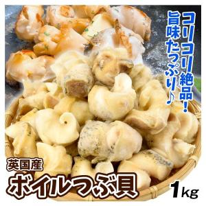 つぶ貝 1kg ボイルむきつぶ貝 刺身用 英国産 貝 生食 送料無料 冷凍便｜seikaokoku