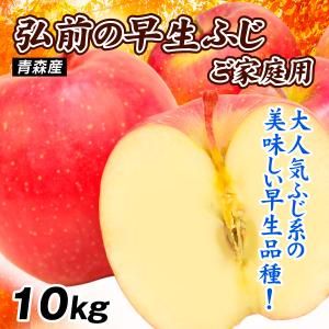りんご 10kg 青森産 弘前の早生ふじ りんごの王様 ふじ ご家庭用 訳あり 送料無料 食品【10月上旬より順次出荷予定】