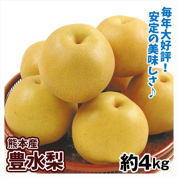 梨 約4kg 豊水梨 熊本産 送料無料 食品