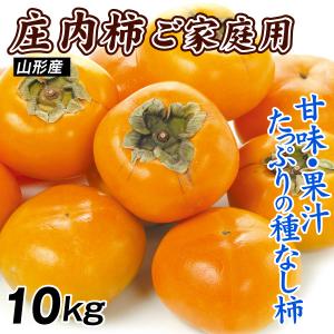 柿 10kg ご家庭用 庄内柿 渋抜き済み 山形産 送料無料 食品