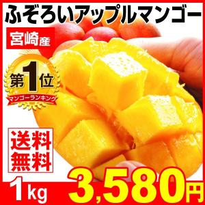 マンゴー アップルマンゴー 1kg 1箱 宮崎県産 ふぞろい ご家庭用 食品 国華園