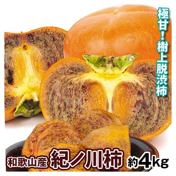柿 和歌山産 紀ノ川柿 約4kg 送料無料 食品