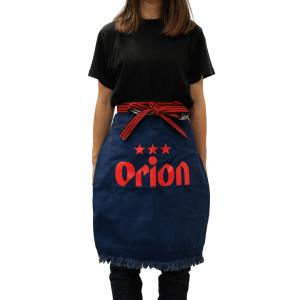 オリオンビール 前掛け エプロン ネイビー 紺 赤 ロゴ ポケット 2つ tシャツ コーデ