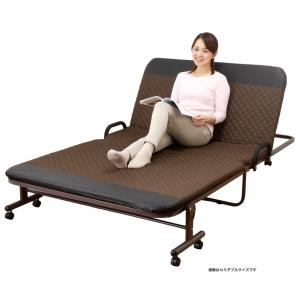 折りたたみベッド リクライニングベッド セミダブル 14段階