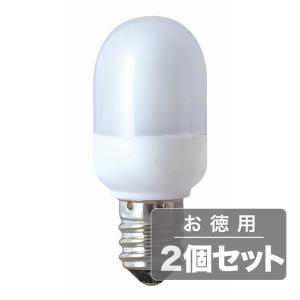 《電球から取り替えるだけで省エネ&長寿命》東京メタル LED電球(E12口金ナツメ球タイプ)電球色5W相当LDT1LE12-TM(2個セット)｜seikatsu-oasis