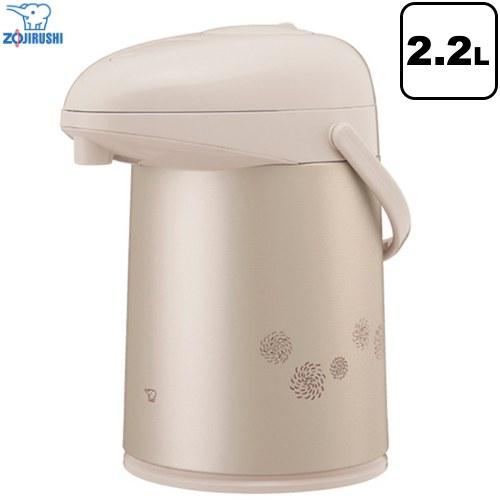 押すだけポット（ガラス） ガラスマホービン 容量：2.2L 象印 AB-RC22-CM ガラスエアー...