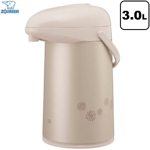 押すだけポット（ガラス） ガラスマホービン 容量：3.0L 象印 AB-RC30-CM ガラスエアー...