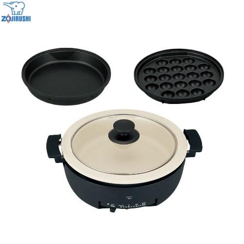 グリルなべ あじまる グリル鍋 満水容量3.3L 象印 EP-FS30-BA 3枚タイプ ブラック ...