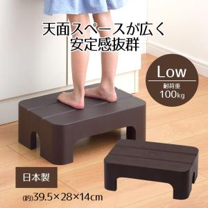 踏み台 ステップ どこでもステップ ロータイプ STYLE+ 高さ14cm 広い 滑りにくい 滑り止め ざらざら 安心 安定感 玄関 キッチン 庭 子供 トイレ 洗面台 室内