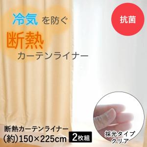 断熱カーテンライナー クリア 透明 150cm×225cm 2枚