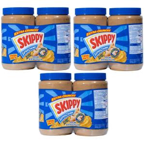 SKIPPY スキッピー ピーナッツバター スーパーチャンク 2.72kg(1.36kg×2) × 3セット コストコ 全国一律送料無料 あす着く 賞味期限 2025/5/13｜生活良品本舗