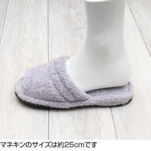 送料無料 日本製 消臭タオルスリッパ ブラウン...の詳細画像5