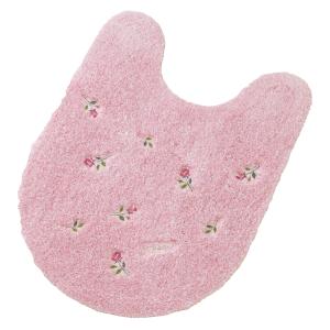 センコー(Senko) スイートローズ ロングトイレマット（約80×60cm） ピンク 花柄 薔薇 お洒落 10271