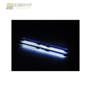 カプチーノ CAPPUCCINO スズキ SUZUKI 　ドアスカッフプレート　ホワイト 白 LED 流れる 光る　シーケンシャル　EA11/EA21系共通｜生活品店舗