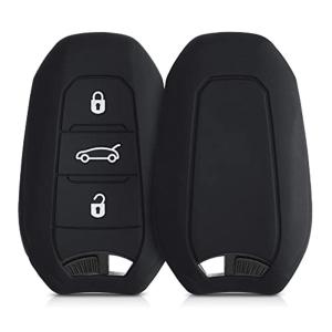 kwmobile 対応: Peugeot Citroen 3-ボタン 車のキー Smartkey (Keyless Go 対応機種のみ) ケ