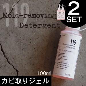 カビ取りジェル119 100ml 2本セット 高濃度 カビ ジェルタイプ お風呂 掃除 黒カビ ゴムパッキン 大掃除 カビ取り剤｜seiketu-online