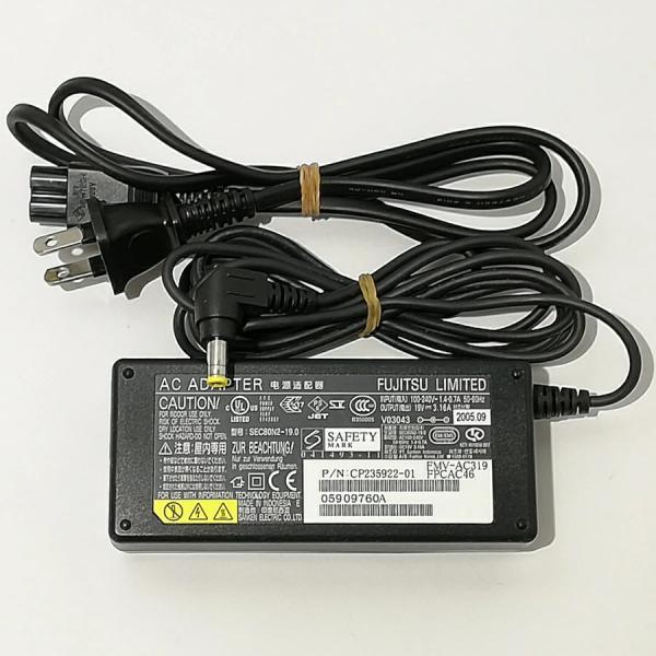 純正 富士通 FUJITSU ACアダプター 19V~3.16A FMV-AC319 コネクタサイズ...