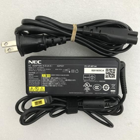 NEC 純正 AC ADAPTER 20V~2.25A　ADP007　角型　センターピン有り