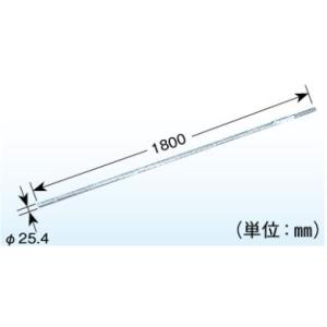 DXアンテナ アンテナマスト リブパイプ 1.8m MZ-180　