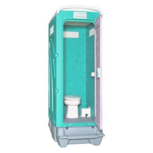 旭ハウス工業 仮設トイレ AUG-FTJ+BC37N ペダル式洋式軽水洗便槽付 (陶器)