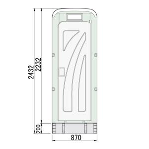 旭ハウス工業 仮設トイレ AUG-FW+15W...の詳細画像1