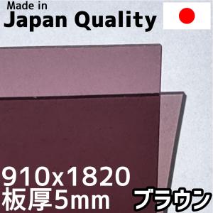 ポリカーボネート板 5mm ブラウン 定尺品 910x1820mm 両面耐候｜seiko-techno