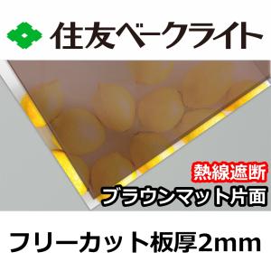 住友 ポリカーボネート板 2mm クリア フリーカット 切り売り 4,500円/1
