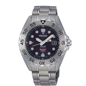 SEIKO PROSPEX セイコー プロスペックス ダイバー スキューバ ソーラー メンズ腕時計 ブラック SBDN001 正規品【ネコポス不可】