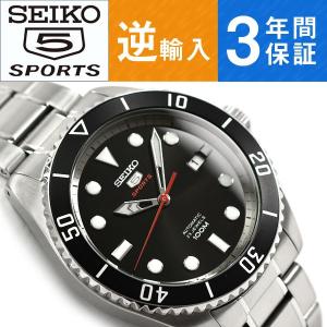 日本製 逆輸入 SEIKO5 SPORTS セイコー5スポーツ 自動巻き 手巻き付き 機械式 メンズ 腕時計 SRPB91J1