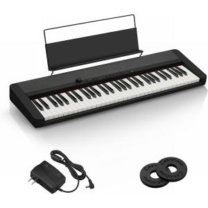 CASIO(カシオ) 電子キーボード トーン CT-S1 BK(ブラック) ハラミちゃんも愛用の61鍵盤キーボード 高品位な音色を手軽に持ち運び可能