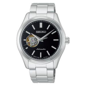 SEIKO セイコーセレクション HFB003J 自動巻 腕時計 オープンハート メカニカル ブラック文字盤 国内正規品 メーカー3年保証